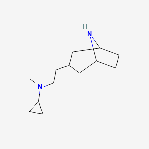 molecular formula C13H24N2 B13535379 n-(2-(8-Azabicyclo[3.2.1]octan-3-yl)ethyl)-N-methylcyclopropanamine 