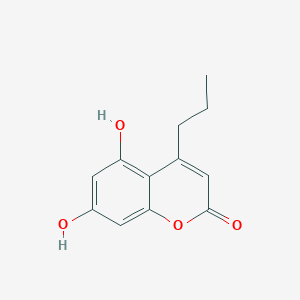 molecular formula C12H12O4 B1353540 5,7-二羟基-4-丙基-2H-色满-2-酮 CAS No. 66346-59-6