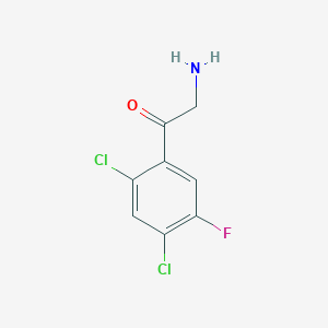 2-Amino-1-(2,4-dichloro-5-fluorophenyl)ethan-1-one