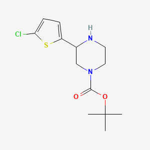 Tert-butyl 3-(5-chlorothiophen-2-yl)piperazine-1-carboxylate