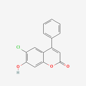 molecular formula C15H9ClO3 B1353545 6-氯-7-羟基-4-苯基-2H-色满-2-酮 CAS No. 53391-72-3