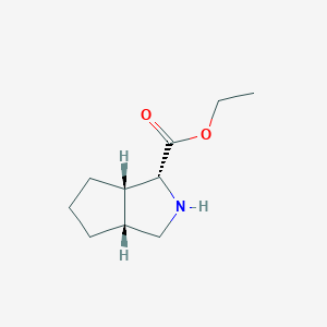 Ethyl (1R,3aR,6aS)-octahydrocyclopenta[c]pyrrole-1-carboxylate