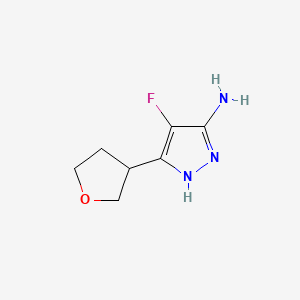 4-fluoro-3-(oxolan-3-yl)-1H-pyrazol-5-amine