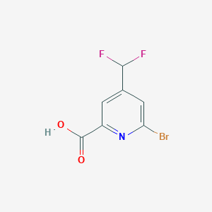 6-Bromo-4-(difluoromethyl)picolinic acid