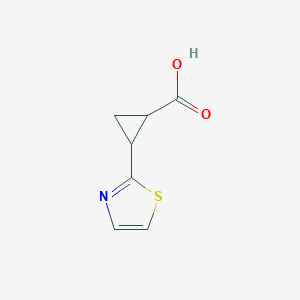 2-(Thiazol-2-yl)cyclopropane-1-carboxylic acid