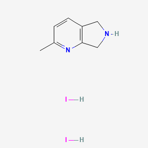 2-methyl-5H,6H,7H-pyrrolo[3,4-b]pyridinedihydroiodide