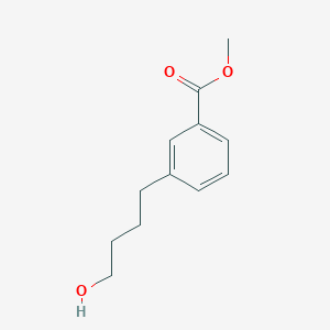 molecular formula C12H16O3 B13535613 Methyl3-(4-hydroxybutyl)benzoate 