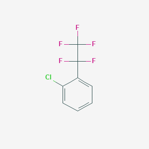 molecular formula C8H4ClF5 B13535629 1-Chloro-2-(pentafluoroethyl)benzene CAS No. 118559-18-5