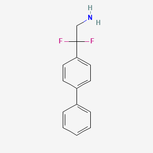 molecular formula C14H13F2N B13535632 2,2-Difluoro-2-(4-phenylphenyl)ethanamine 