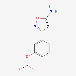 3-(3-(Difluoromethoxy)phenyl)isoxazol-5-amine