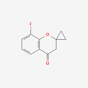 8-Fluoro-3,4-dihydrospiro[1-benzopyran-2,1'-cyclopropan]-4-one