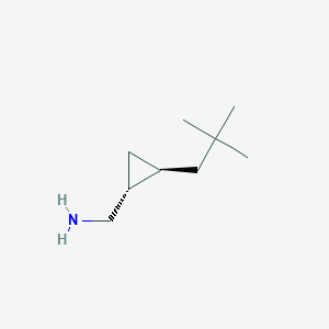 rac-[(1R,2S)-2-(2,2-dimethylpropyl)cyclopropyl]methanamine,trans