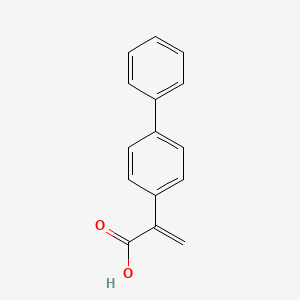 molecular formula C15H12O2 B13535819 2-(4-Phenylphenyl)prop-2-enoic acid CAS No. 5366-54-1