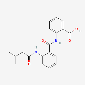 2-[2-(3-Methylbutanamido)benzamido]benzoicacid