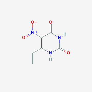 molecular formula C6H7N3O4 B13535838 6-ethyl-5-nitro-1H-pyrimidine-2,4-dione 