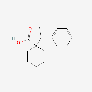 1-(1-Phenylethyl)cyclohexanecarboxylic acid