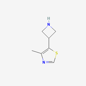 molecular formula C7H10N2S B13535890 5-(Azetidin-3-yl)-4-methyl-1,3-thiazole 