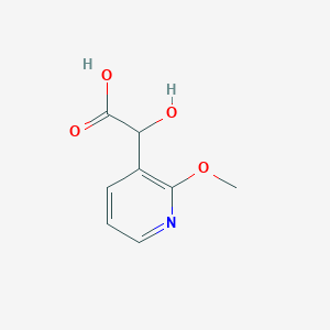 molecular formula C8H9NO4 B13535895 2-Hydroxy-2-(2-methoxy-3-pyridyl)acetic Acid 