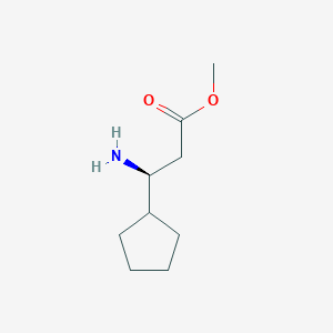 Methyl (S)-3-amino-3-cyclopentylpropanoate