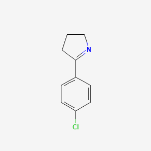 molecular formula C10H10ClN B1353594 5-(4-氯苯基)-3,4-二氢-2H-吡咯 CAS No. 22217-78-3