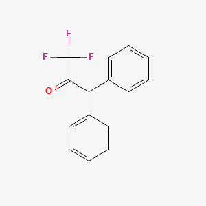 molecular formula C15H11F3O B13535963 2-Propanone, 1,1,1-trifluoro-3,3-diphenyl- CAS No. 185031-04-3