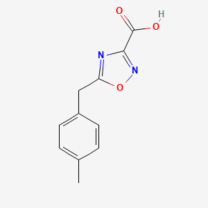 molecular formula C11H10N2O3 B13535984 5-(4-Methylbenzyl)-1,2,4-oxadiazole-3-carboxylic acid 