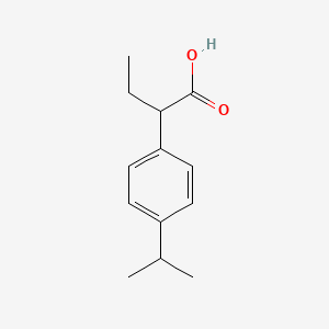 molecular formula C13H18O2 B13535991 2-(4-Isopropylphenyl)butanoic acid 