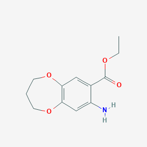 Ethyl 8-amino-3,4-dihydro-2h-benzo[b][1,4]dioxepine-7-carboxylate