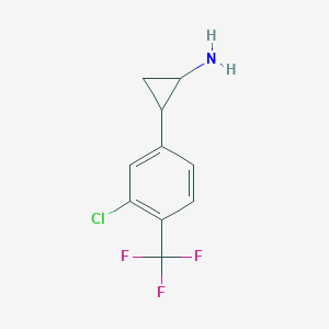 2-(3-Chloro-4-(trifluoromethyl)phenyl)cyclopropan-1-amine