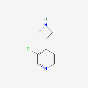 molecular formula C8H9ClN2 B13536017 4-(Azetidin-3-yl)-3-chloropyridine 