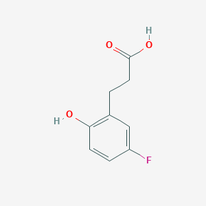 molecular formula C9H9FO3 B13536036 3-(5'-Fluoro-2'-hydroxyphenyl)propionic acid 