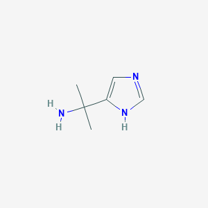 molecular formula C6H11N3 B13536041 2-(1H-imidazol-5-yl)propan-2-amine 