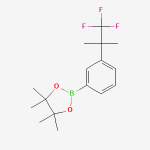 4,4,5,5-Tetramethyl-2-(3-(1,1,1-trifluoro-2-methylpropan-2-YL)phenyl)-1,3,2-dioxaborolane