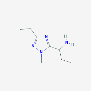 1-(3-Ethyl-1-methyl-1h-1,2,4-triazol-5-yl)propan-1-amine