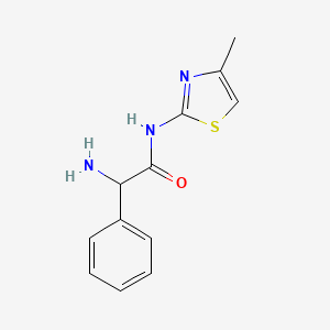 2-Amino-N-(4-methylthiazol-2-yl)-2-phenylacetamide