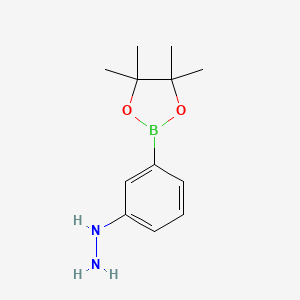 (3-(4,4,5,5-Tetramethyl-1,3,2-dioxaborolan-2-YL)phenyl)hydrazine