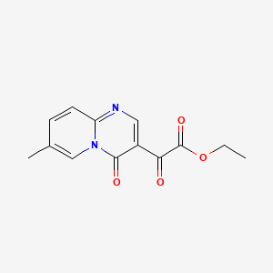 molecular formula C13H12N2O4 B13536116 Ethyl 2-(7-methyl-4-oxo-4H-pyrido[1,2-a]pyrimidin-3-yl)-2-oxoacetate 