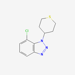 7-chloro-1-(thian-4-yl)-1H-1,2,3-benzotriazole