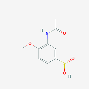 3-(Acetylamino)-4-methoxybenzenesulfinic acid