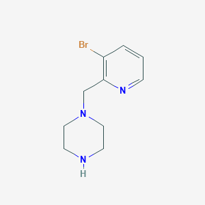 1-[(3-Bromo-2-pyridinyl)methyl]piperazine