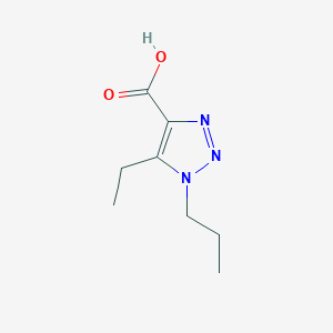 5-Ethyl-1-propyl-1h-1,2,3-triazole-4-carboxylic acid