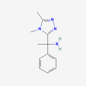 1-(4,5-Dimethyl-4h-1,2,4-triazol-3-yl)-1-phenylethan-1-amine