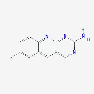 molecular formula C12H10N4 B1353626 7-甲基吡咯并[4,5-b]喹啉-2-胺 CAS No. 582334-04-1
