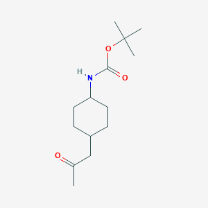 N-tert-butyl-N-[(1r,4r)-4-(2-oxopropyl)cyclohexyl]carbamate