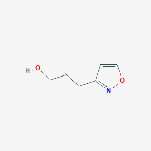 molecular formula C6H9NO2 B13536273 3-(1,2-Oxazol-3-yl)propan-1-ol 