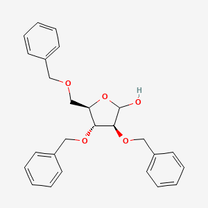 molecular formula C26H28O5 B1353629 2,3,5-三-O-苄基-D-阿拉伯呋喃糖 CAS No. 37776-25-3