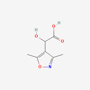 molecular formula C7H9NO4 B13536316 2-(3,5-Dimethyl-4-isoxazolyl)-2-hydroxyacetic Acid 