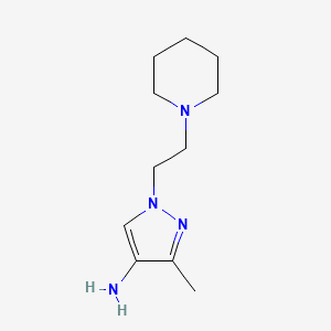 3-Methyl-1-[2-(1-piperidinyl)ethyl]-1H-pyrazol-4-amine