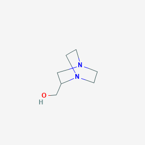 molecular formula C7H14N2O B1353633 {1,4-Diazabicyclo[2.2.2]octan-2-yl}methanol CAS No. 76950-43-1
