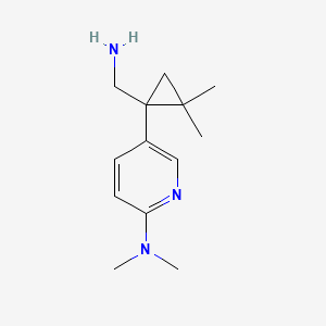 5-[1-(aminomethyl)-2,2-dimethylcyclopropyl]-N,N-dimethylpyridin-2-amine